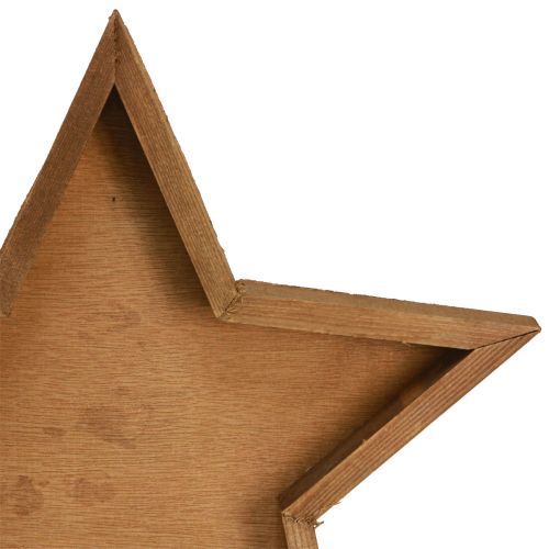 Artikel Holztablett Stern Deko Braun Ø38/29/22cm, 3er-Set – Vielseitig, platzsparend, ideal für Weihnachtsdekoration