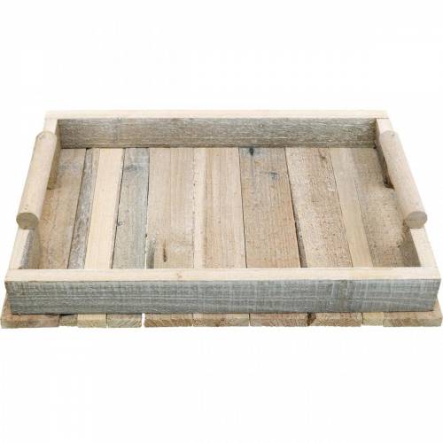 Deko-Tablett, Holzdeko, Tablett aus Holz, Tischdeko 37,5cm