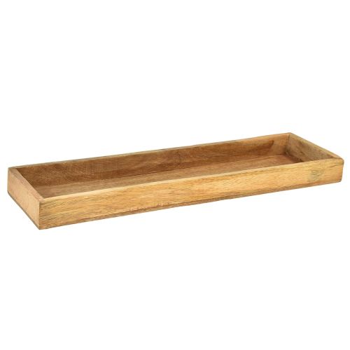 Floristik21 Holztablett Deko Tablett Holz Natur Mangoholz 50x14x4cm
