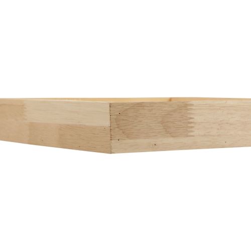 Floristik21 Holztablett Deko Tablett Holz Quadratisch Natur 25×25×3,5cm