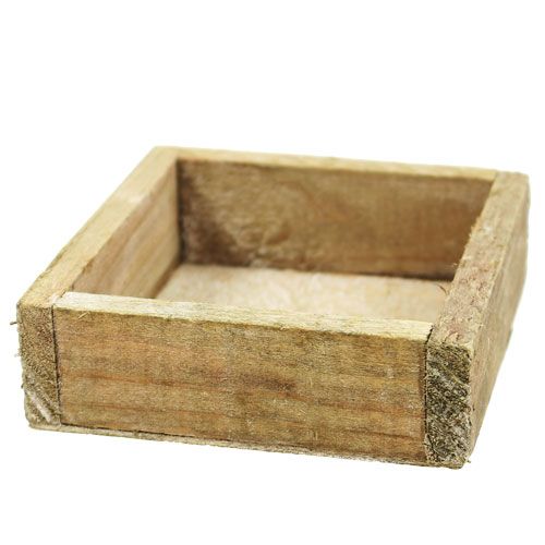 Floristik21 Holztablett 14cm x14cm x 3cm gewaschen