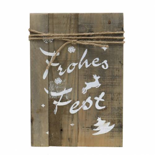 Weihnachtsdeko Holzschild Frohes Fest 29cm