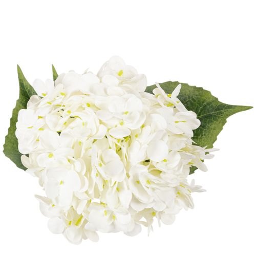 Hortensie künstlich Langstiel Kunstblume 60cm Creme | Floristik21.de
