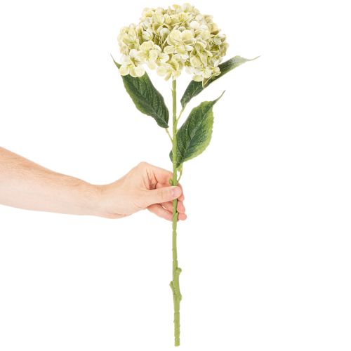 Artikel Künstliche Hortensie 60cm Creme-Grün mit Drahtkern