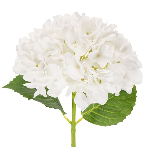 Kunstblume Hortensie mit Drahtkern 48cm Weiß einkaufen | Floristik21.de