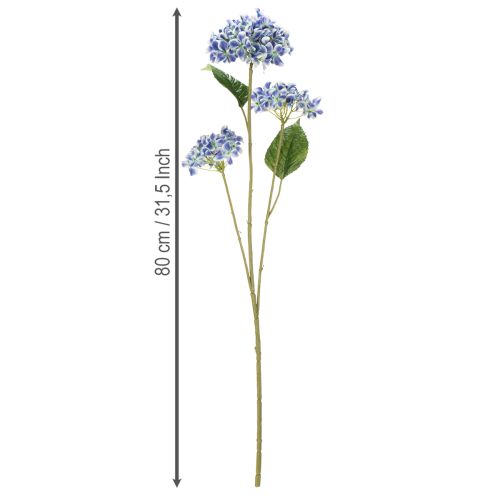 Artikel Künstlicher Hortensienzweig Blau 80 cm – Dekozweig für elegante Arrangements (2 Stück)