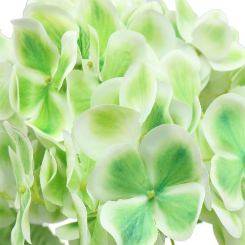 Artikel Hortensie künstlich Grün, Weiß 68cm