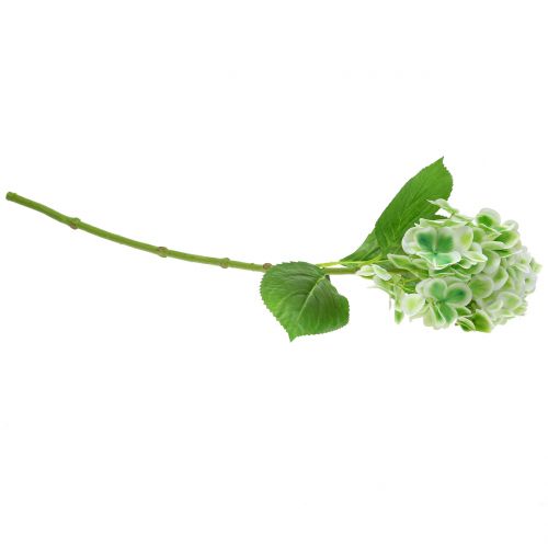 Hortensie künstlich Grün, Weiß 68cm