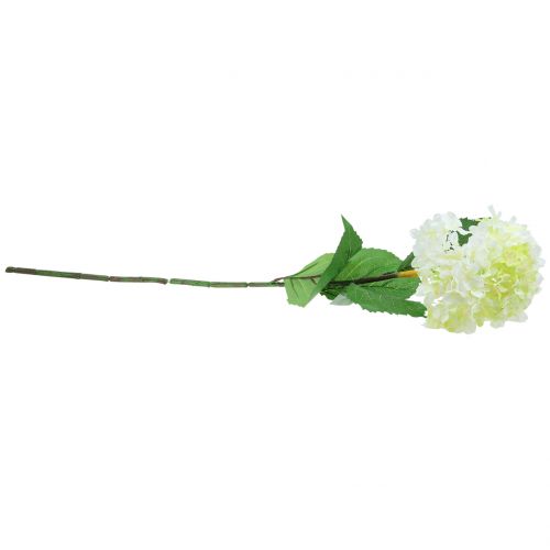 Floristik21 Hortensie Weiß künstlich 80cm