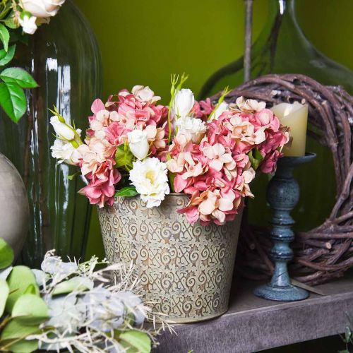 Hortensie Beige/ Rosa 35cm