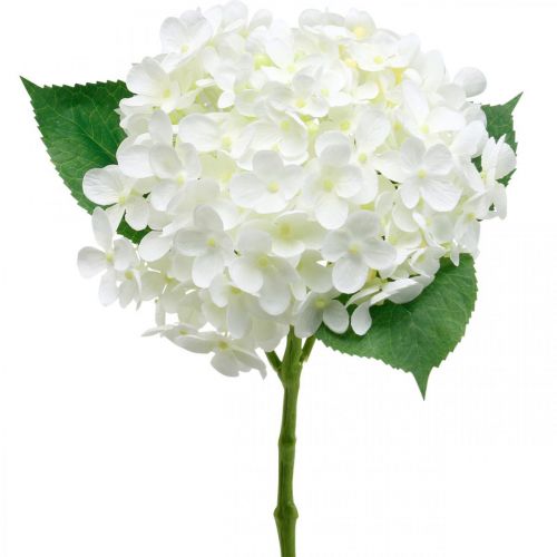 Floristik21 Hortensie künstlich Weiß 53cm
