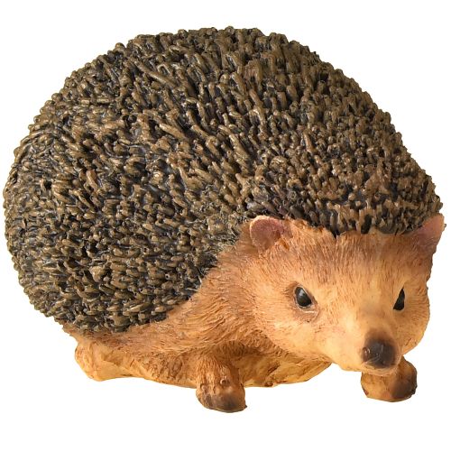 Igel Dekofigur Herbst Handbemalt Braun Polyresin 14×9,5×9cm