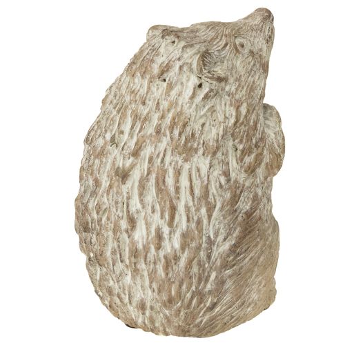 Artikel Igel Steinguss Dekoration Weiß gewaschen für Herbst und Garten