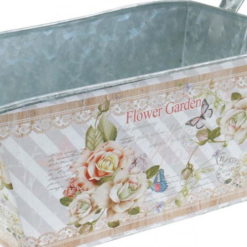 Jardiniere Pflanzkasten Metall Sommerdeko 20×12×10cm