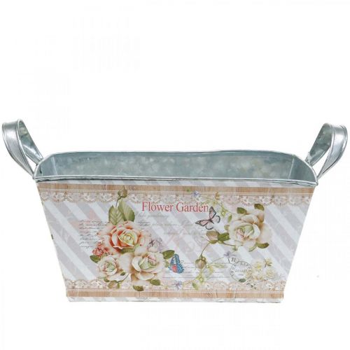 Jardiniere Pflanzkasten Metall Sommerdeko 20×12×10cm