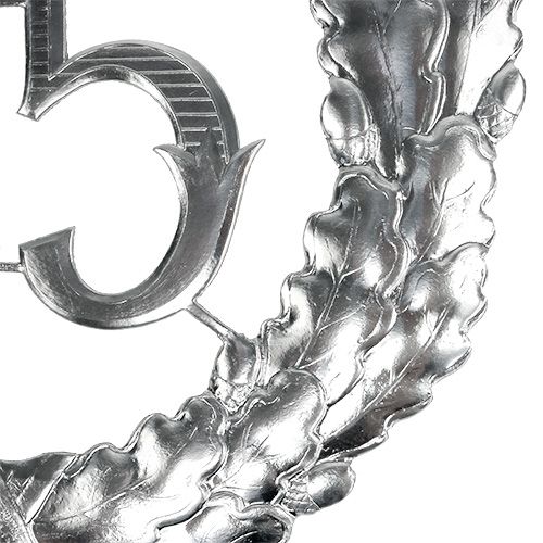 Artikel Jubiläumszahl 25 in Silber Ø40cm