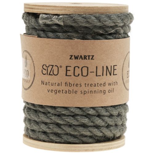 Artikel Juteband Jutekordel Kordel Jute Deko Anthrazit Ø7mm 5m