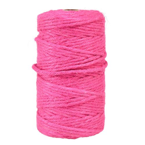 Floristik21 Juteband Kordel Jute Dekoband Jute Fuchsia Ø4mm 100m