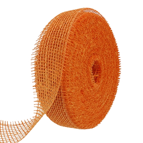 Floristik21 Juteband Hellorange 5cm 40m