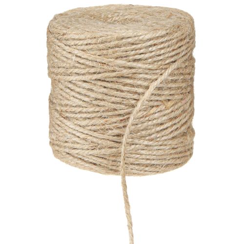 Floristik21 Jutegarn Natur Kordel 3mm Rolle 100m × 2St – für Floristen