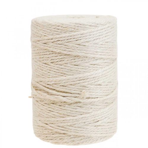 Floristik21 Juteschnur Jutekordel Jute Weiß Dekokordel Ø3mm L150m