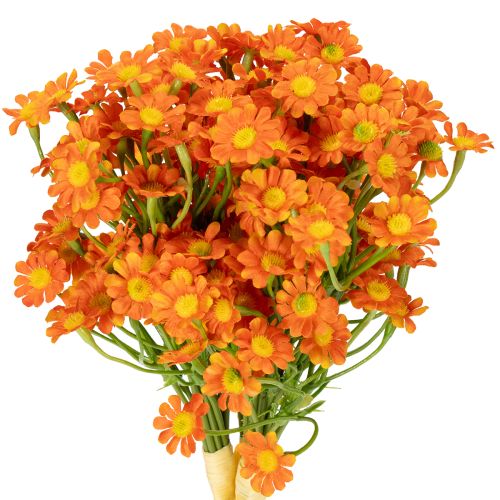 Kunstblumen Kamille Orange 27cm 3er-Bund - Hochwertige Deko für saisonale Arrangements