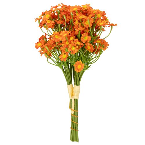 Artikel Kunstblumen Kamille Orange 27cm 3er-Bund - Hochwertige Deko für saisonale Arrangements