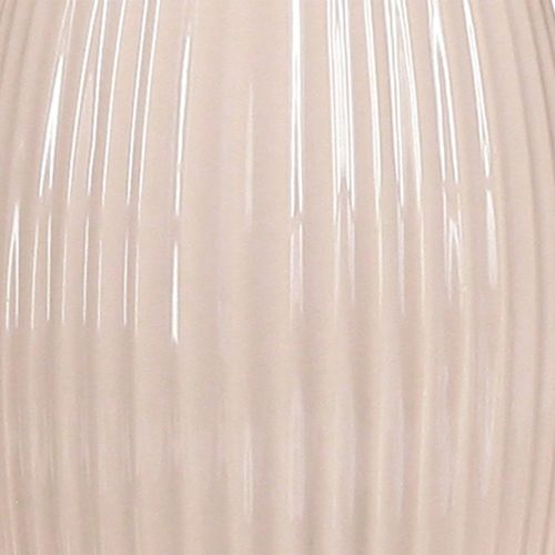 Artikel Keramik Hase 22 cm rosa mit feiner Rillenstruktur als elegante Dekofigur