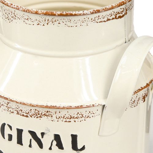 Artikel Kanne Metall Deko Creme Rost „Original 1982“ Vintage Retro 2er Set 16cm