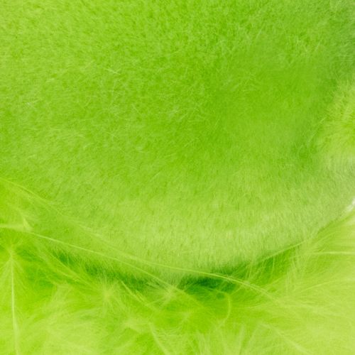 Artikel Osterhasen-Dekofigur Set 27cm Sitzende Hasen mit Federboa in Grün Kunststoff