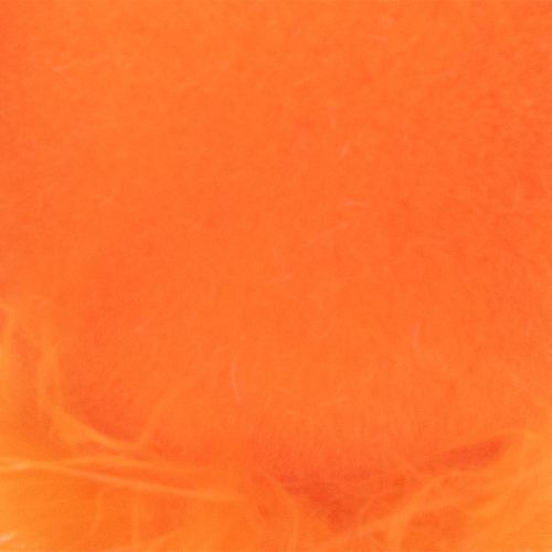 Artikel Set aus 2 Osterhasen Kantenhocker 27cm in Lachs und Orange mit Samt und Federboa