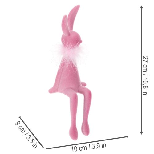 Artikel Osterhasen Figur Kantenhocker Kunststoff 27cm Innenbereich Dekoration 2er Set