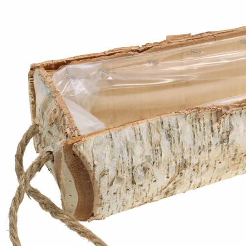 Birkenkasten mit Seilgriffen 47x16cm H10cm