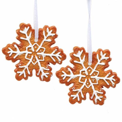 Floristik21 Christbaumschmuck Keks Schneeflocke 12St