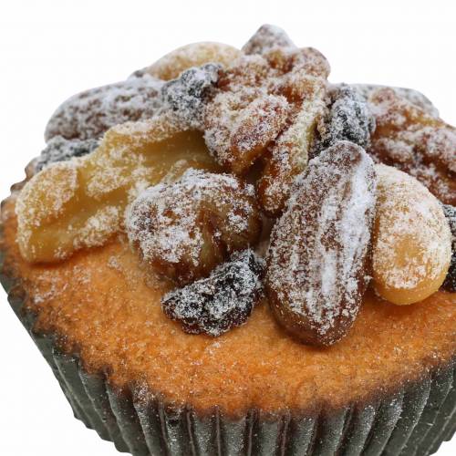 Floristik21 Muffins mit Nüssen künstlich 7cm 3St