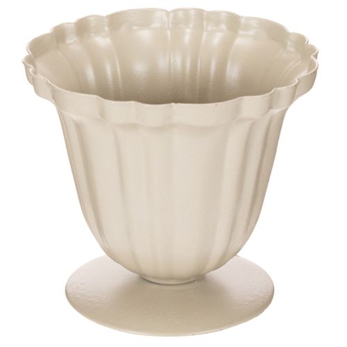 Dekoschale cremefarbener Pokal Blech 10cm Innenbereich