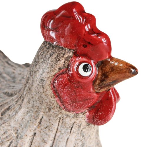 Floristik21 Keramik Deko Huhn Osterdeko Figur witzig Handarbeit 16×12×12cm