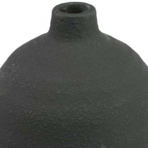 Floristik21 Keramik Vase Schwarz Deko Vase Bodenvase Ø18cm H48cm