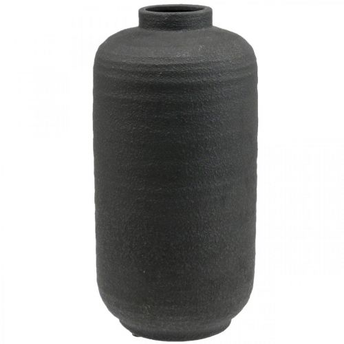 Keramik Vase Schwarz Deko Vasen Groß Ø18,5cm H40cm