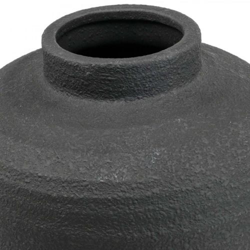 Floristik21 Keramik Vase Schwarz Deko Vasen Groß Ø18,5cm H40cm