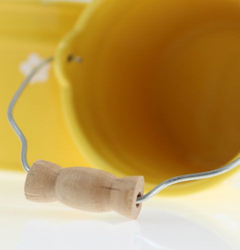 Floristik21 Keramik Eimer Groß Gelb