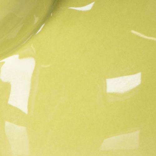 Artikel Keramik Osterhasen Set 3-teilig für stilvolle Frühlingsdeko, 12,5 cm, zartes Gelb, Grün und Braun