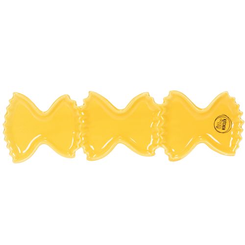 Artikel Gelbe Keramik-Dipschale 31 cm in Pasta-Form für kreative Tischdekoration