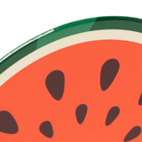 Artikel Obst Untersetzer Set 6-teilig Fruchtmotive Keramik Korkboden 10cm