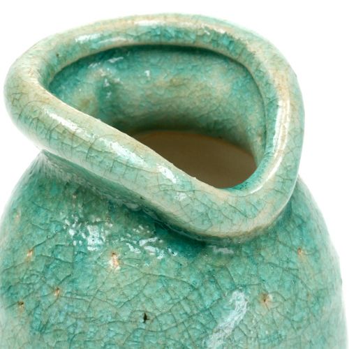 Keramikvase Antikblau H21cm