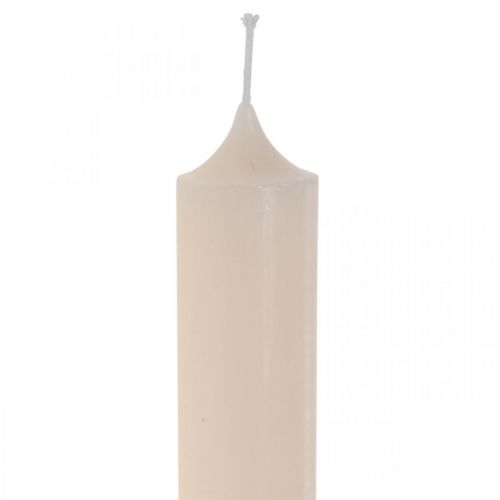 Kerze lang Tafelkerze Stabkerze Creme Ø3cm H29cm