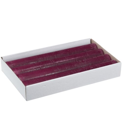 Floristik21 Kerzen Durchgefärbt in Berry Stabkerzen 34x240mm 4 St