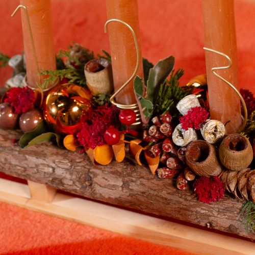 Artikel Adventskalender-Kerzenhalter Zahlen 1-4 aus Metall in Mattgold, H10cm, für Adventsdeko (4er-Set)