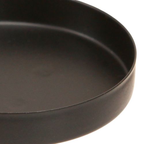 Adventskranz Kerzenhalter Metall Schwarz Matt Ø8cm 4er-Set | Floristik21.de