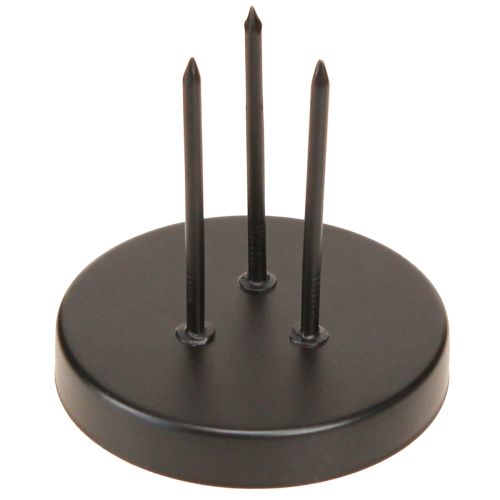 Adventskranz Kerzenhalter Metall Schwarz Matt Ø8cm 4er-Set | Floristik21.de